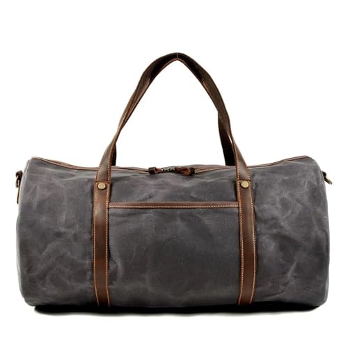 Reisetasche Große Kapazität Männer Outdoor Duffel Taschen Männlichen Reise(Dark Grey) von BDFJEDS