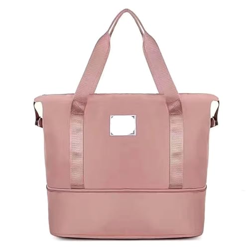 Reisetaschen Gepäck Organizer Tasche Handtasche Tragbare Faltbare Reise Kleidung Lagerung(Pink) von BDFJEDS
