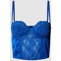 BDG Urban Outfitters Crop Top mit Lochstickerei in Blau, Größe L von BDG Urban Outfitters