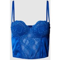 BDG Urban Outfitters Crop Top mit Lochstickerei in Blau, Größe S von BDG Urban Outfitters