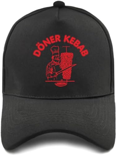 BDJYHACP Baseballkappe Snapback Sonnenhut Döner Kebab Baseball Caps Lässige verstellbare Papa Cap Männer Frauen Outdoor Snapback Döner Kebab Männer Frauen von BDJYHACP
