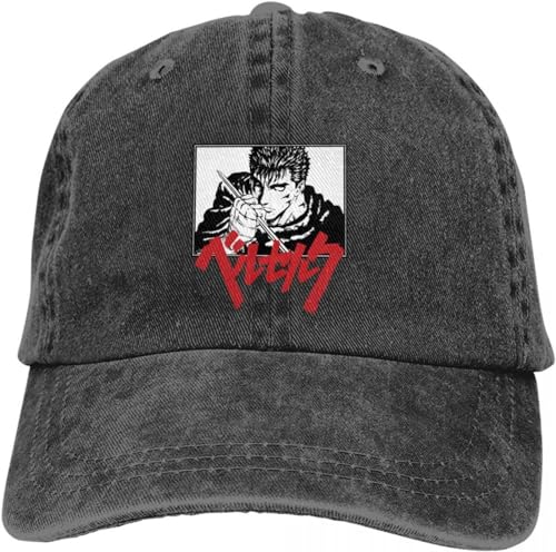 BDJYHACP Baseballkappe Snapback Sonnenhut Guts Grasping Serpico Baseball Cap Herren Hüte Frauen Visierschutz Snapback Berserk Guts Dark Comics Männer Frauen von BDJYHACP