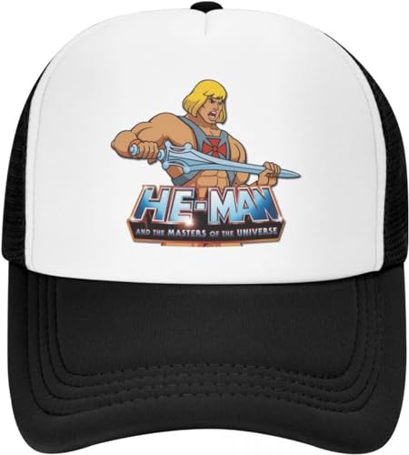 BDJYHACP Baseballkappe Snapback Sonnenhut He-Man und die Baseballkappe für Männer und Frauen atmungsaktive Eternia-Trucker-Mütze Outdoor-Snapback-Kappen Sommer Männer und Frauen von BDJYHACP