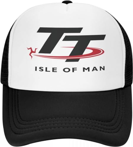 BDJYHACP Baseballkappe Snapback Sonnenhut Isle of Man TT Races Trucker Hat Männer Frauen Individuell verstellbar Unisex Motorrad Sport Baseball Cap Frühling Männer Frauen von BDJYHACP