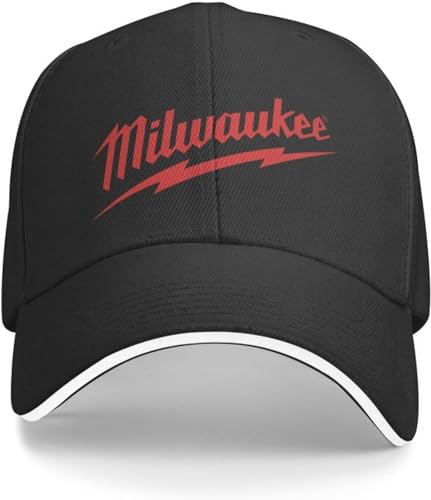 BDJYHACP Baseballkappe Snapback Sonnenhut Milwaukees Logo Baseball Cap Männer Frauen Personalisiert Einstellbar Erwachsene Männer Frauen von BDJYHACP