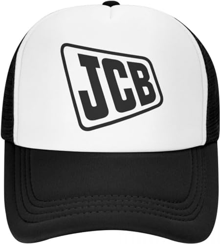 BDJYHACP Baseballkappe Snapback Sonnenhut Mode JCB Trucker Hut Männer Frauen Individuell verstellbare Unisex Baseballkappe Frühling Männer Frauen von BDJYHACP