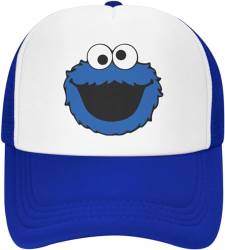 BDJYHACP Baseballkappe Snapback Sonnenhut Sesamstraßen-Druck Baseballkappe für Männer und Frauen verstellbare Baseballkappe mit Krümelmonster-Design Punk-Stil Unisex Männer und Frauen von BDJYHACP
