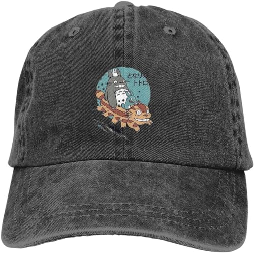 BDJYHACP Baseballkappe Snapback Sonnenhut Washed Herren Baseball Cap Catbus Run Trucker Snapback Caps Dad Hat Comic Golf Männer Frauen von BDJYHACP