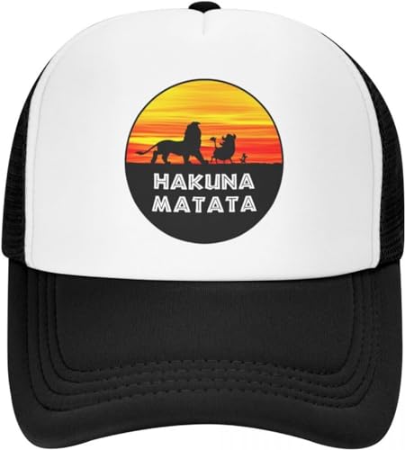 Baseballkappe Snapback Sonnenhut Classic Baseball Cap for Men and Women Fun Adjustable Trucker Hat Timon Pumbaa Sun Protection Snapback Birthday Gift for Men Women von BDJYHACP