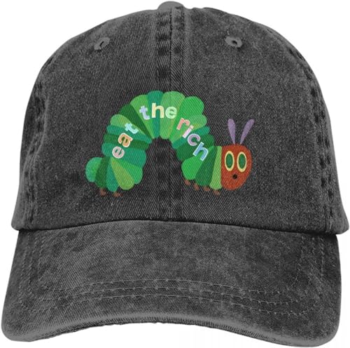 Baseballkappe Snapback Sonnenhut Eat The Rich Hungry Caterpillar Baseball Cap Herren Hüte Frauen Visierschutz Snapback Männer Frauen von BDJYHACP