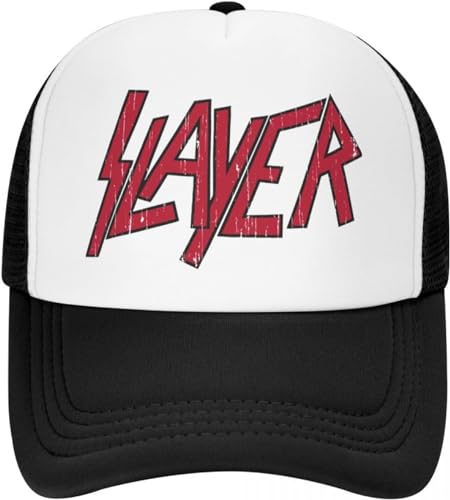 Baseballkappe Snapback Sonnenhut Heavy Metal Rock Slayers Herren und Damen-Baseballkappe mit Buchstabendruck verstellbare Trucker-Mütze mit Sonnenschutz Snapback Frühlings Geburtstagsgeschenk Baseballkappe Snapback Sonnenhut Heavy Metal Rock Slayers Herren und Damen-Baseballkappe mit Buchstabendruck verstellbare Trucker-Mütze mit Sonnenschutz Snapback Frühlings Geburtstagsgeschenk von BDJYHACP