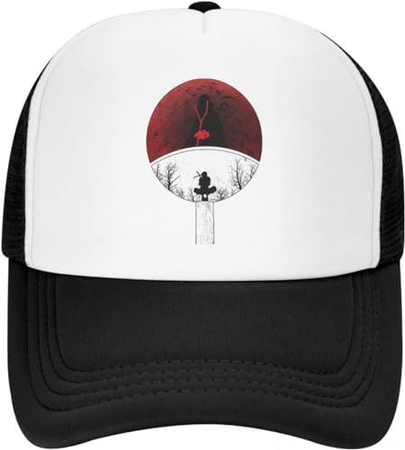 Baseballkappe Snapback Sonnenhut Itachi Uchiha Unisex Trucker Hat Individuell verstellbare Baseball Cap Snapback Hip Hop Caps Mode Männer Frauen von BDJYHACP