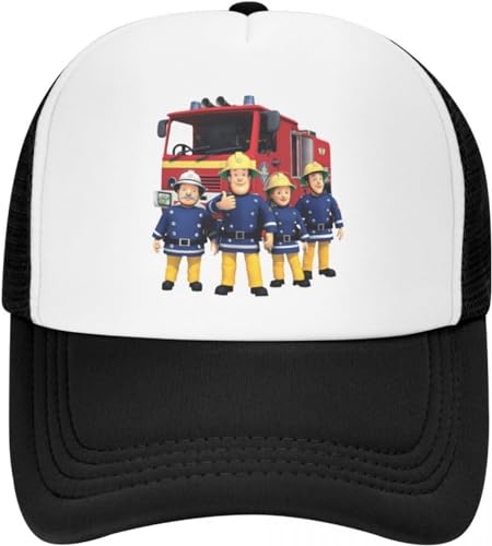 Baseballkappe Snapback Sonnenhut Sam-LKW-Fahrer-Mütze Baseballkappe mit Cartoon-Feuerwehrmann-Aufdruck verstellbar individuelle Snapback für Sommer Geburtstag Geschenk Baseballkappe Snapback Sonnenhut Sam-LKW-Fahrer-Mütze Baseballkappe mit Cartoon-Feuerwehrmann-Aufdruck verstellbar individuelle Snapback für Sommer Geburtstag Geschenk von BDJYHACP