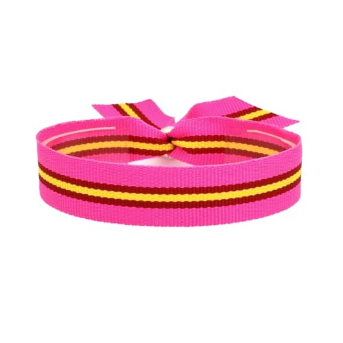 BDM Armband für Damen und Herren Taurin aus rosa Stoff mit spanischer Flagge, verstellbar auf verschiedene Größen. von BDM