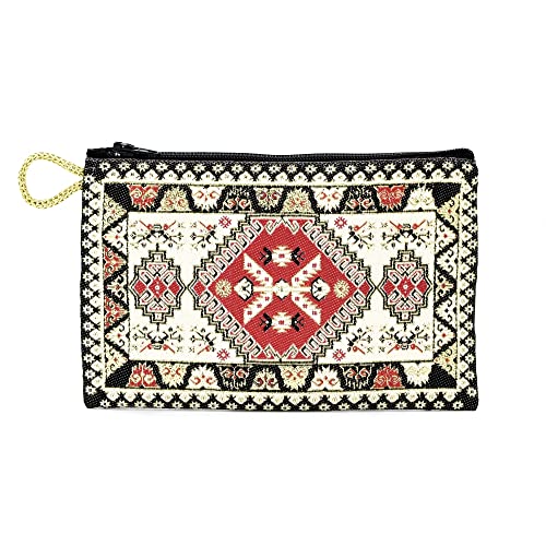 BDM - Monedero billetero turco Con Estampado 15x10 cm. - Blanco von BDM