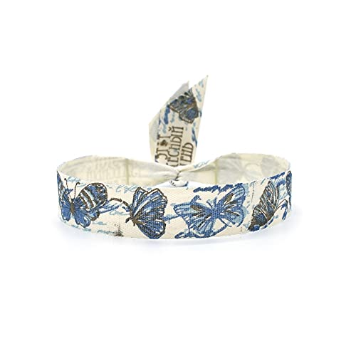 BDM - Verstellbares Armband aus weißem Stoff mit Tierzeichnungen. Lässig und schlicht für Jungen und Mädchen. von BDM