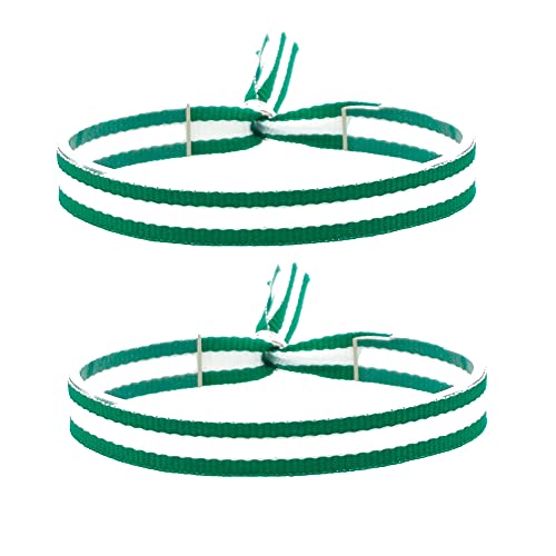 Stoffarmband für Männer oder Frauen mit der Flagge von Andalusien und Betis, auf alle Größen einstellbar. von BDM