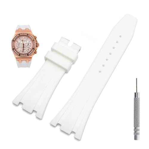 BDNJN Gummi-Uhrenarmband 27 mm für AP 15703 26470SO Royal Oak Offshore Herren-Sportuhrenarmband, 27mm, Achat BDNJN Gummi-Uhrenarmband 27 mm für AP 15703 26470SO Royal Oak Offshore Herren-Sportuhrenarmband, 27mm, Achat von BDNJN