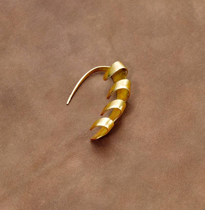 Serpentin | Ohr-Manschette Statement Messing Logo Graviert Metall Edelmetall Kein Durchbohrtes Sterling Serpentin | Ohr-Manschette Statement Messing Logo Graviert Metall Edelmetall Kein Durchbohrtes Sterling von BDODI