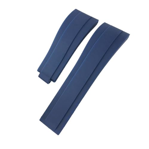 BDPRZGHGL 20mm 21mm Gummi -W -Band für Yacht Master -Gurt Edelstahlverschluss von BDPRZGHGL