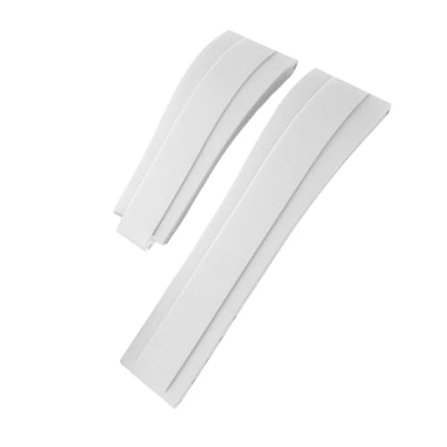 BDPRZGHGL 20mm 21mm Gummi -W -Band für Yacht Master -Gurt Edelstahlverschluss von BDPRZGHGL