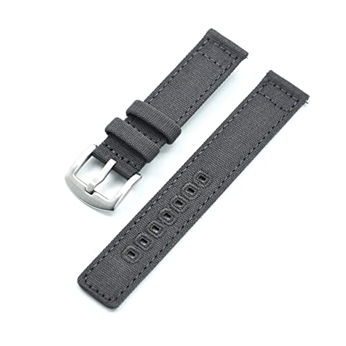 BDPRZGHGL 20mm 22 mm Canvas Nylon Gurt Black Army Green Khaki Fit für/fit für/fit für mit Schnellveröffentlichung Spring W Band von BDPRZGHGL
