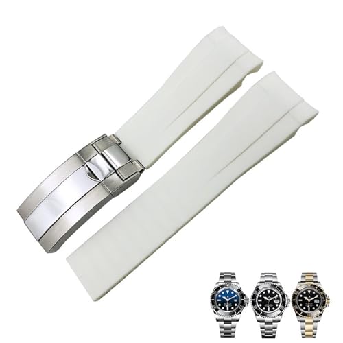 BDPRZGHGL 21mm Silicon Gummi -W -Band -Austausch für 126660 Blue Black Diving Sportsgurt -Werkzeuge von BDPRZGHGL