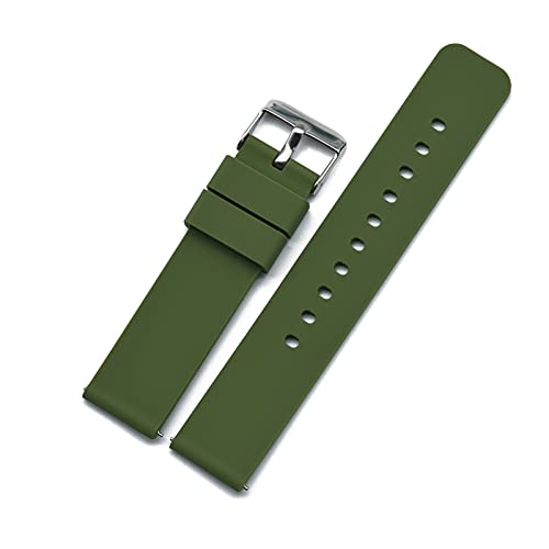 BDPRZGHGL Glatte flache Silikongurte 20 mm 22 mm fit für fit für fit für Solar W wasserdichte Diving Sport W Band von BDPRZGHGL