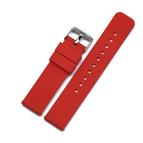 BDPRZGHGL Glatte flache Silikongurte 20 mm 22 mm fit für fit für fit für Solar W wasserdichte Diving Sport W Band von BDPRZGHGL