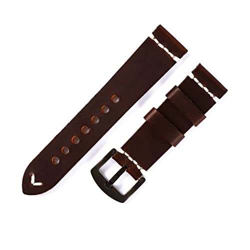 BDPRZGHGL Handgefertigte italienische Leder -W -Bands 18mm 20 mm 22 mm W Gurt Luxus von BDPRZGHGL