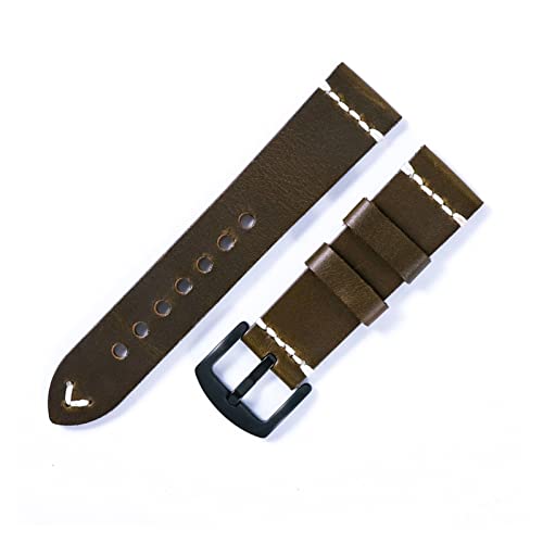 BDPRZGHGL Handgefertigte italienische Leder -W -Bands 18mm 20 mm 22 mm W Gurt Luxus von BDPRZGHGL