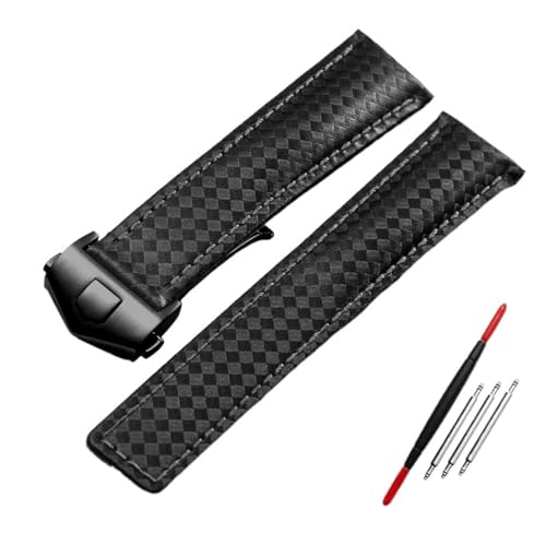 BDPRZGHGL Kohlefaser-Muster-Gurt 20 mm 22 m für He-Uer F1 Lebband-Armbänder Band Leder W. von BDPRZGHGL