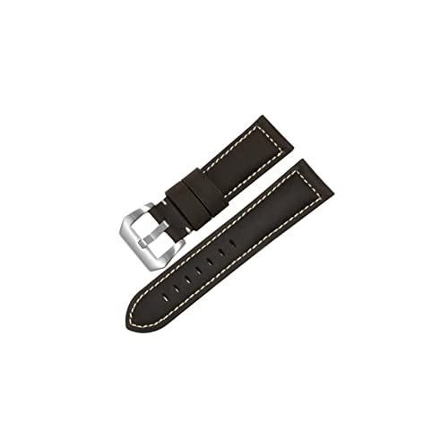 BDPRZGHGL Leder Lebband schwarz blau brauner Vintage Matte W Riemen für Frauen Männer 20mm 22 mm 24 mm 26 mm Handgelenk Band von BDPRZGHGL