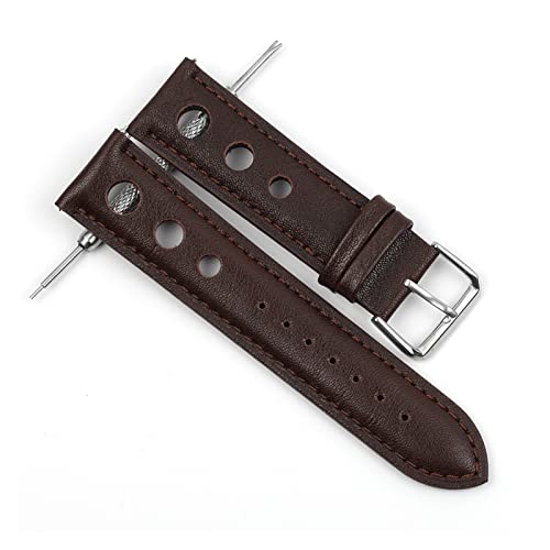 BDPRZGHGL Leder W Bandgurte 18mm 20 mm 22 mm 24 mm schwarze braune Kaffeebbande für Männer W Accessoires von BDPRZGHGL