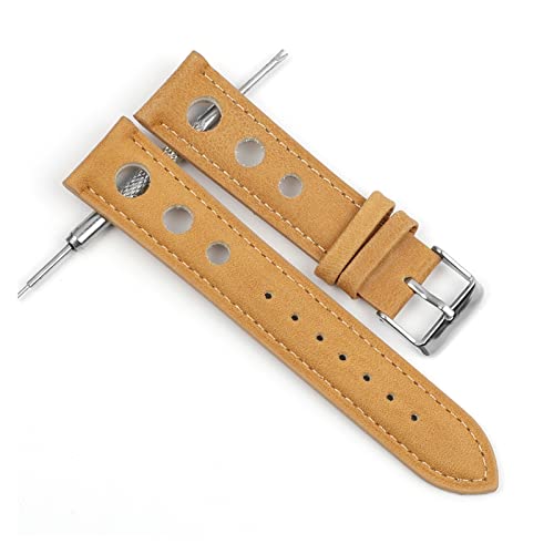 BDPRZGHGL Leder W Bandgurte 18mm 20 mm 22 mm 24 mm schwarze braune Kaffeebbande für Männer W Accessoires von BDPRZGHGL