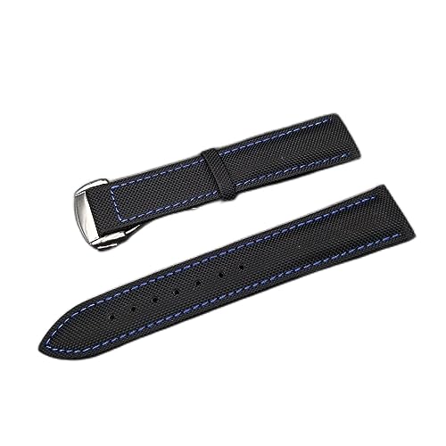 BDPRZGHGL Nylon Leder W Bandersatz 20mm 22 mm Leinwand W Gurt Gold Rosengold Verschluss für fit für fit for for von BDPRZGHGL
