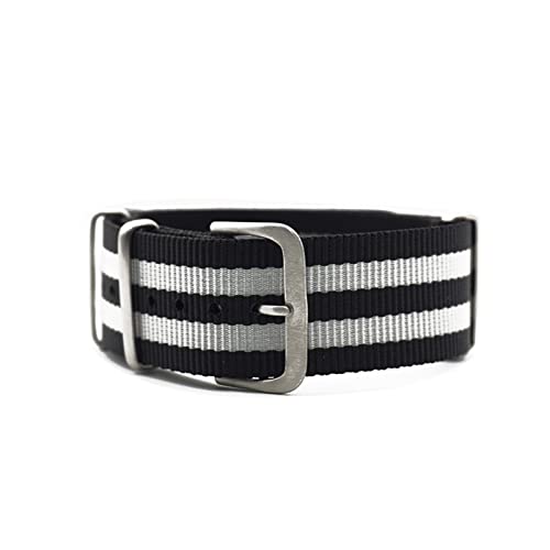 BDPRZGHGL Nylon W Riemen 20mm 22 mm Lebband Pass für 007 Schwarz/Rot/Grün W Band verwenden Hautmaterial von BDPRZGHGL