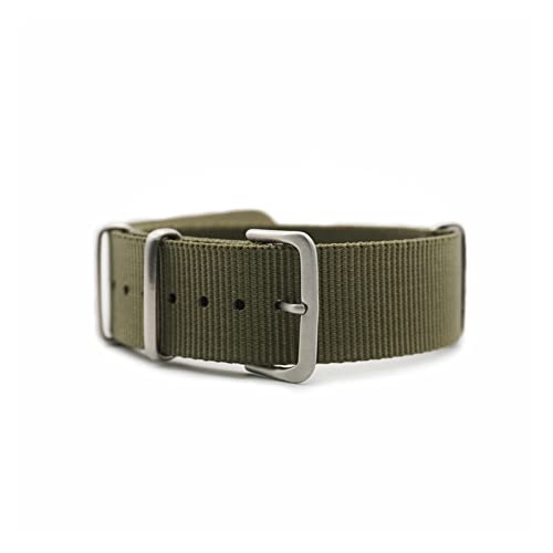 BDPRZGHGL Nylon W Riemen 20mm 22 mm Lebband Pass für 007 Schwarz/Rot/Grün W Band verwenden Hautmaterial von BDPRZGHGL