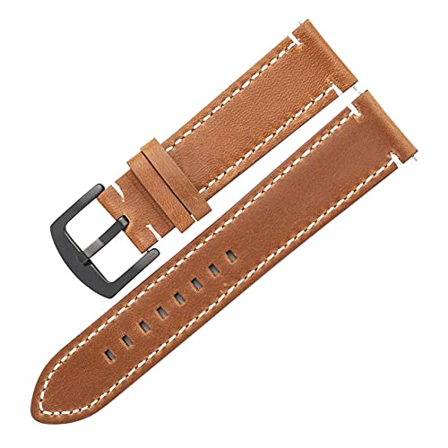 BDPRZGHGL Ölwachs -Leder -W -Band 20mm 22 mm fit für 42 46mm W -Träger für GT2 von BDPRZGHGL