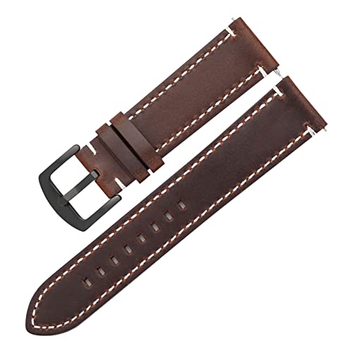 BDPRZGHGL Ölwachs -Leder -W -Band 20mm 22 mm fit für 42 46mm W -Träger für GT2 von BDPRZGHGL
