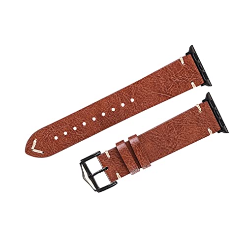 BDPRZGHGL Ölwachs Leder W Riemen w Band Leder W Accessoires Riemen W 38mm 40 mm 42 mm 44 mm von BDPRZGHGL