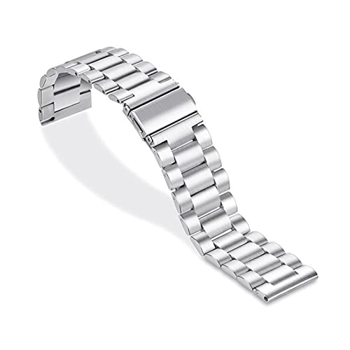 BDPRZGHGL Uhrengurt geeignet für Breite 18 mm 20 mm 22 mm 24 mm Edelstahl Metallgurt Sicherheitsschnalle Austausch von BDPRZGHGL