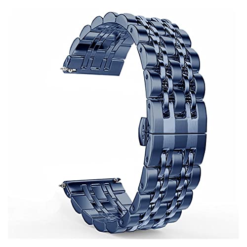 BDPRZGHGL Uhrengurt geeignet für Smart Watch Metall Armband Gurt, geeignet für 20 mm, 22 mm austauschbare Edelstahlgurt geeignet von BDPRZGHGL