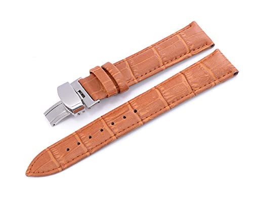 BDPRZGHGL W Gurt 14 16 18 19 20 21 22 24 -mm Ersatz W Band mit Doppelpresse Schmetterlingsschnalle Fit for Fit for Fit for Series von BDPRZGHGL