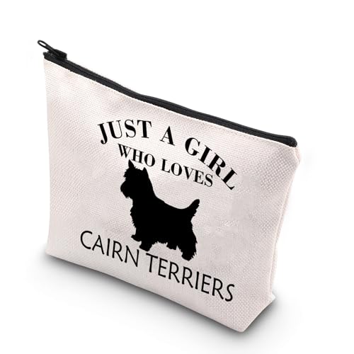 BDPWSS Cairn Terrier Geschenke für Frauen Lustiges Cairn Hund Mutter Geschenk Nur ein Mädchen Who Loves Cairn Terrier Reisetasche, Mädchen Cairn Terrier, carry-on-9-inch, Wasserdicht von BDPWSS