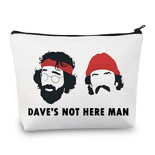 BDPWSS Dave's Not Here Man Make-up-Tasche, lustige Reißverschlusstasche für Freunde, Familie, Kollegen, Not Here Man, Wasserdicht von BDPWSS