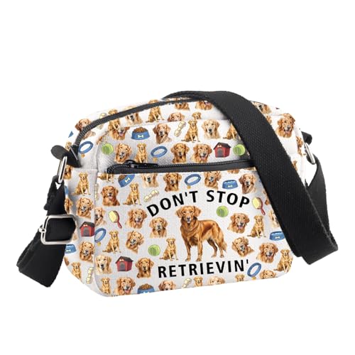 BDPWSS Labrador-Crossbody-Tasche mit Aufschrift "Don't Stop Retrievin", Labrador-Besitzer, Geschenk für Hundeliebhaber, Tierarzt, Tech-Geschenke, Stop Retrievin Cb von BDPWSS