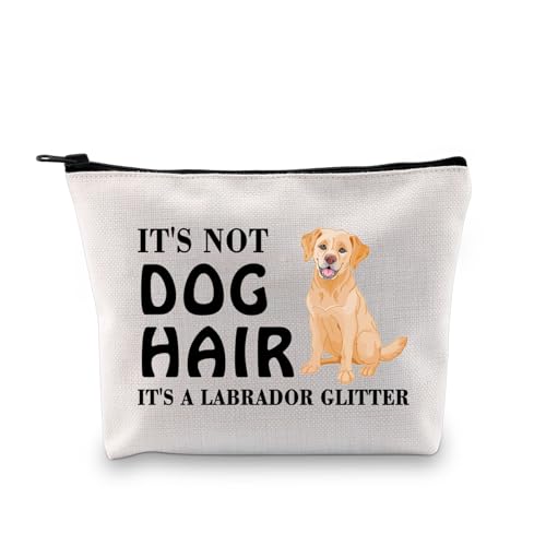 BDPWSS Labrador Retriever, Geschenk für Hundeliebhaber, Geschenk für Frauen, Hundemutter, It's Not Dog Hair It's a Labrador, Glitzer-Make-up-Tasche, Labrador-Tasche mit Hundehaaren, modisch von BDPWSS