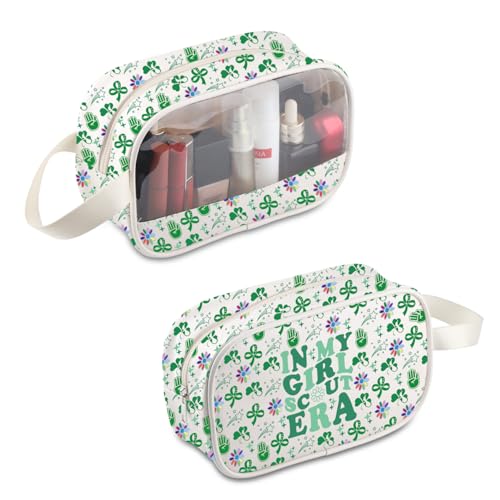 BDPWSS Make-up-Tasche, Motiv: Pfadfinderführer, Geschenk in meiner Pfadfinder-Ära, Reißverschluss-Tasche, Pfadfinderin, Camping, Geschenk, Geschenk für Mädchen, Scout Era MB von BDPWSS