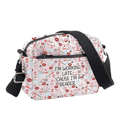 BDPWSS Midwest Princess Gifts Umhängetasche mit der Aufschrift "I'm Working Late Cause I'm A Reader", Working Late Cb von BDPWSS